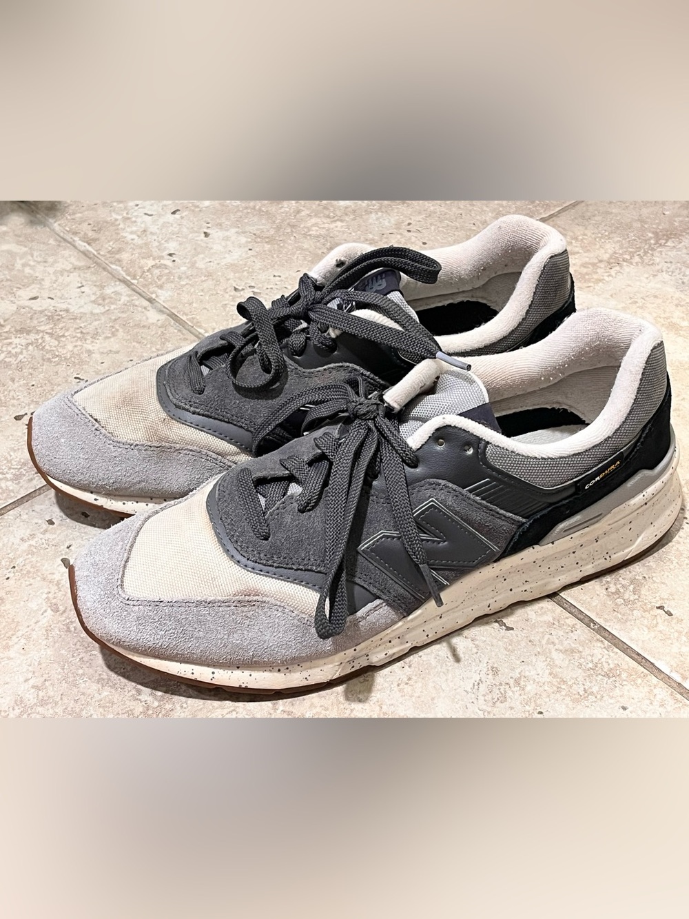 New Balance 997H Grey White Suede Leather Men's Cordura Sneakers Shoes 10 EUC